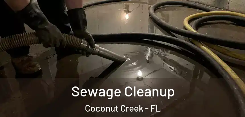  Sewage Cleanup Coconut Creek - FL